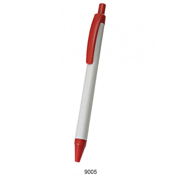 sp plastic pen red and white
